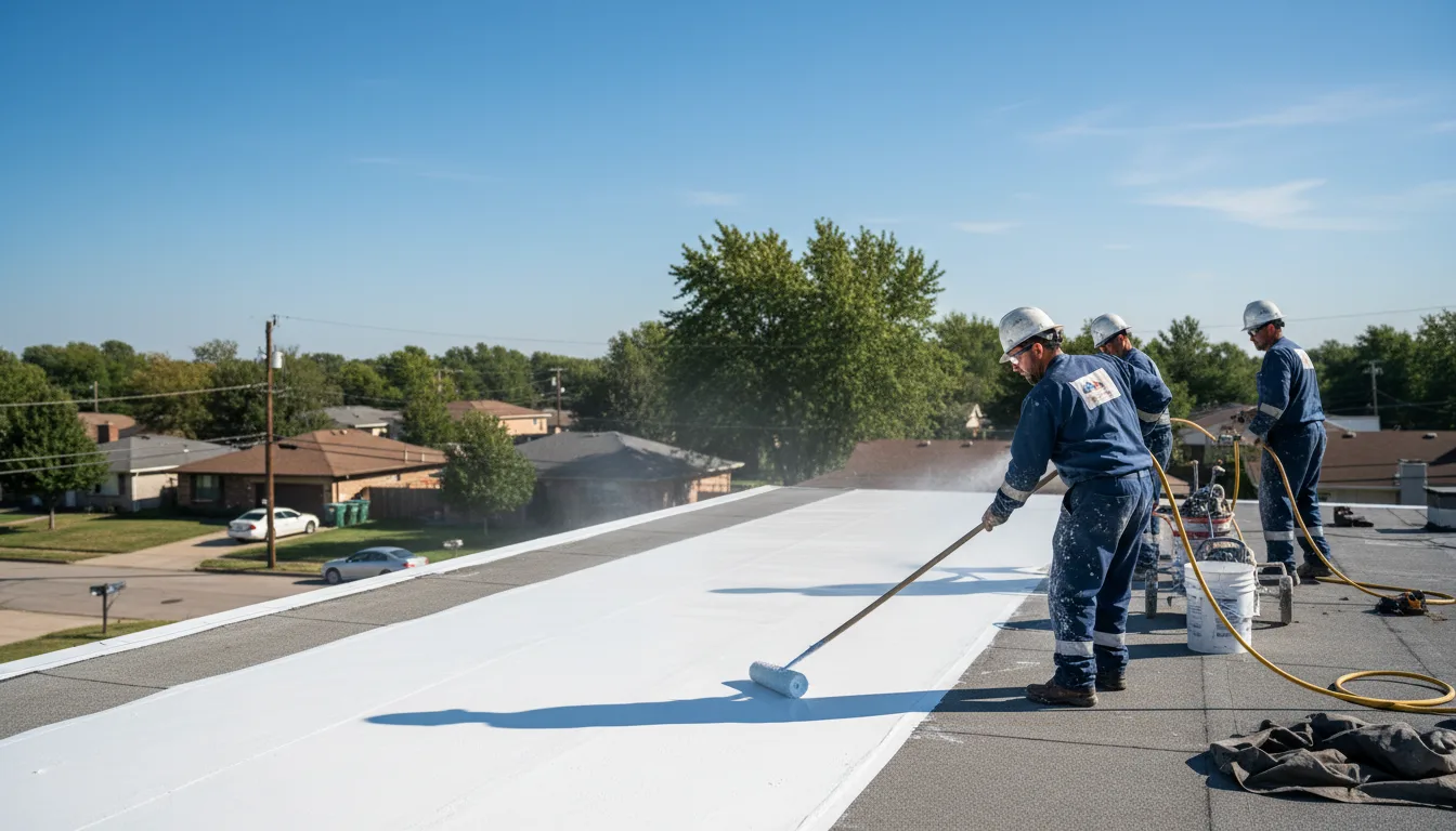 Commercial roof coating in New Holland, OH near me